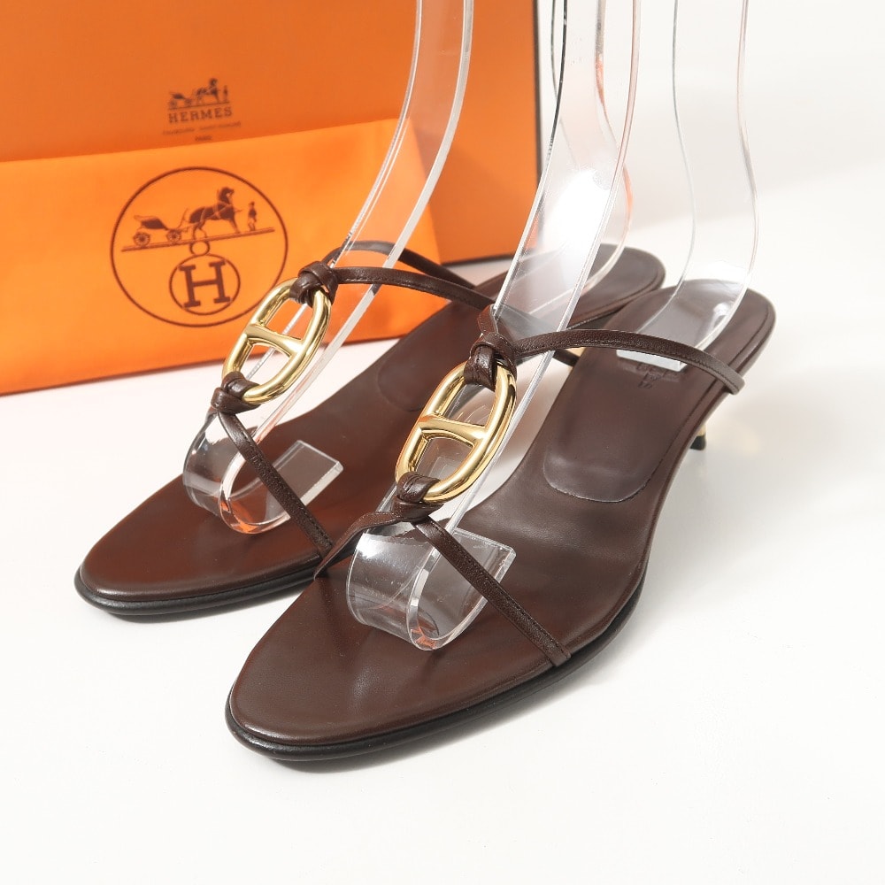 A (未使用に近い)】□美品□HERMES エルメス サンダル サイズ36