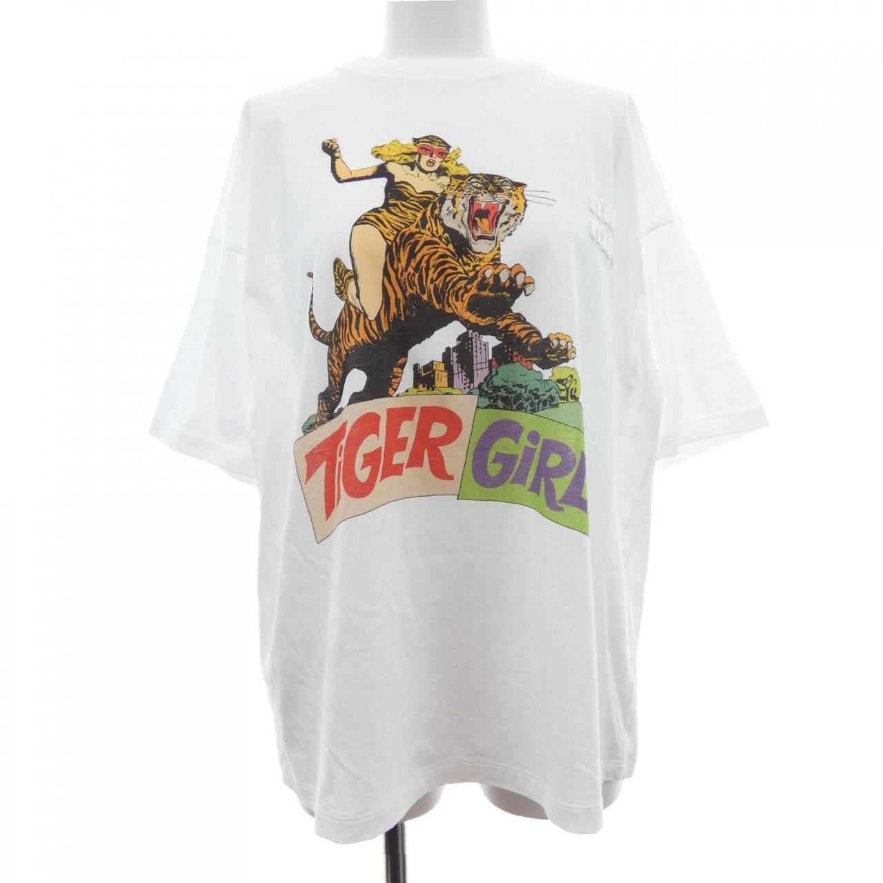 ミュウミュウ MIU MIU MJN379 102H Tシャツ