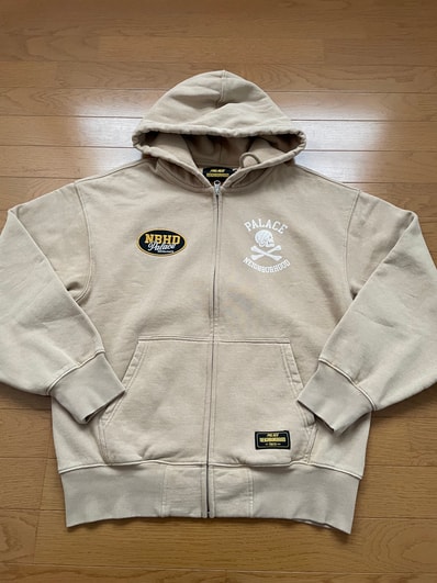 PALACE x NEIGHBORHOOD Skull Zip Hood "Incense"