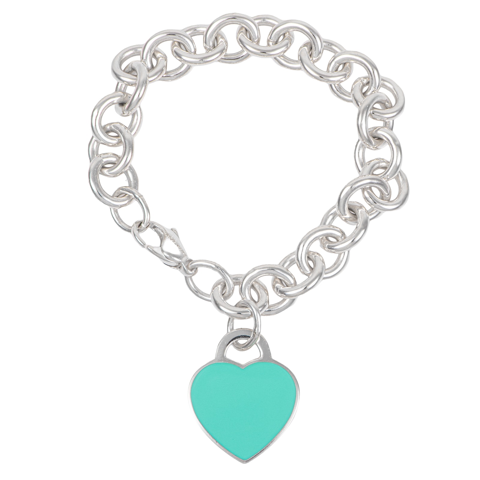 TIFFANY&Co. ティファニー リターン トゥ ティファニー ハートタグ ブレスレット スターリングシルバー シルバー ブルー【中古】