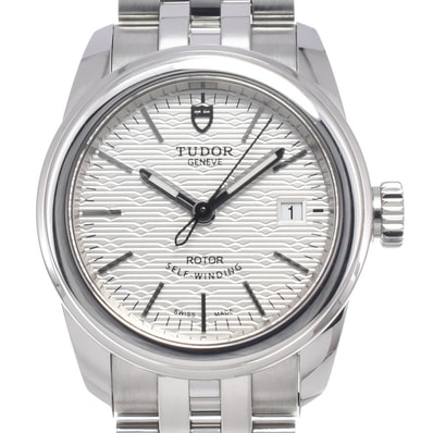 チューダー TUDOR 51000-0005 グラマーデイト シルバー 自動巻き レディース 美品 保証書付き 腕時計 I#147347