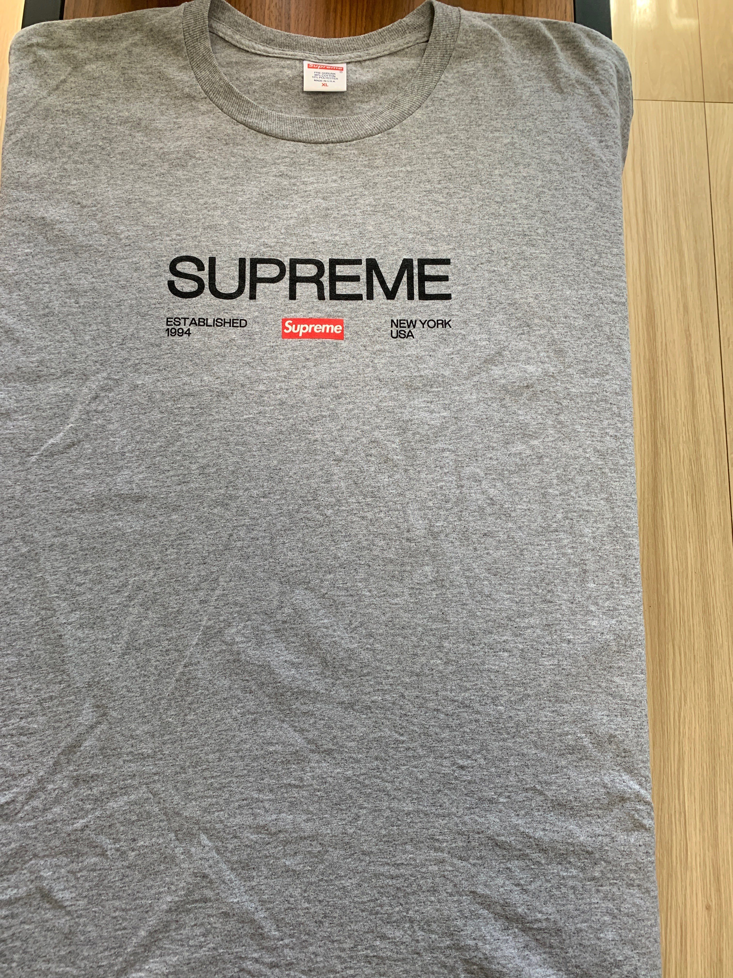Supreme Est. 1994 Tee "Heather Grey"