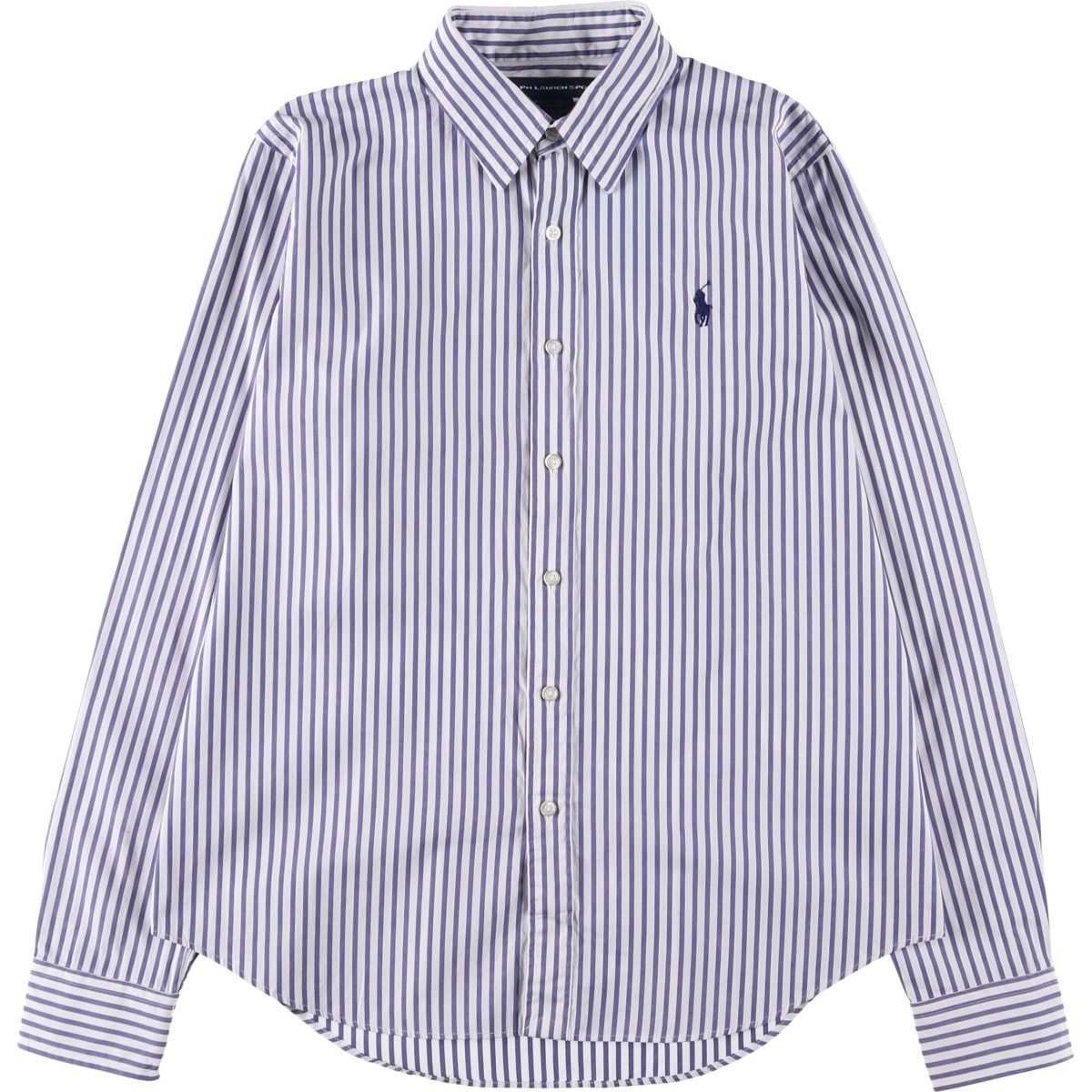 古着 ラルフローレン Ralph Lauren RALPH LAUREN SPORT 長袖 コットンストライプシャツ レディースM相当/eaa538590