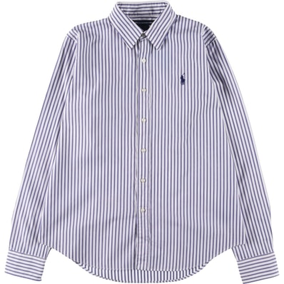 古着 ラルフローレン Ralph Lauren RALPH LAUREN SPORT 長袖 コットンストライプシャツ レディースM相当/eaa538590