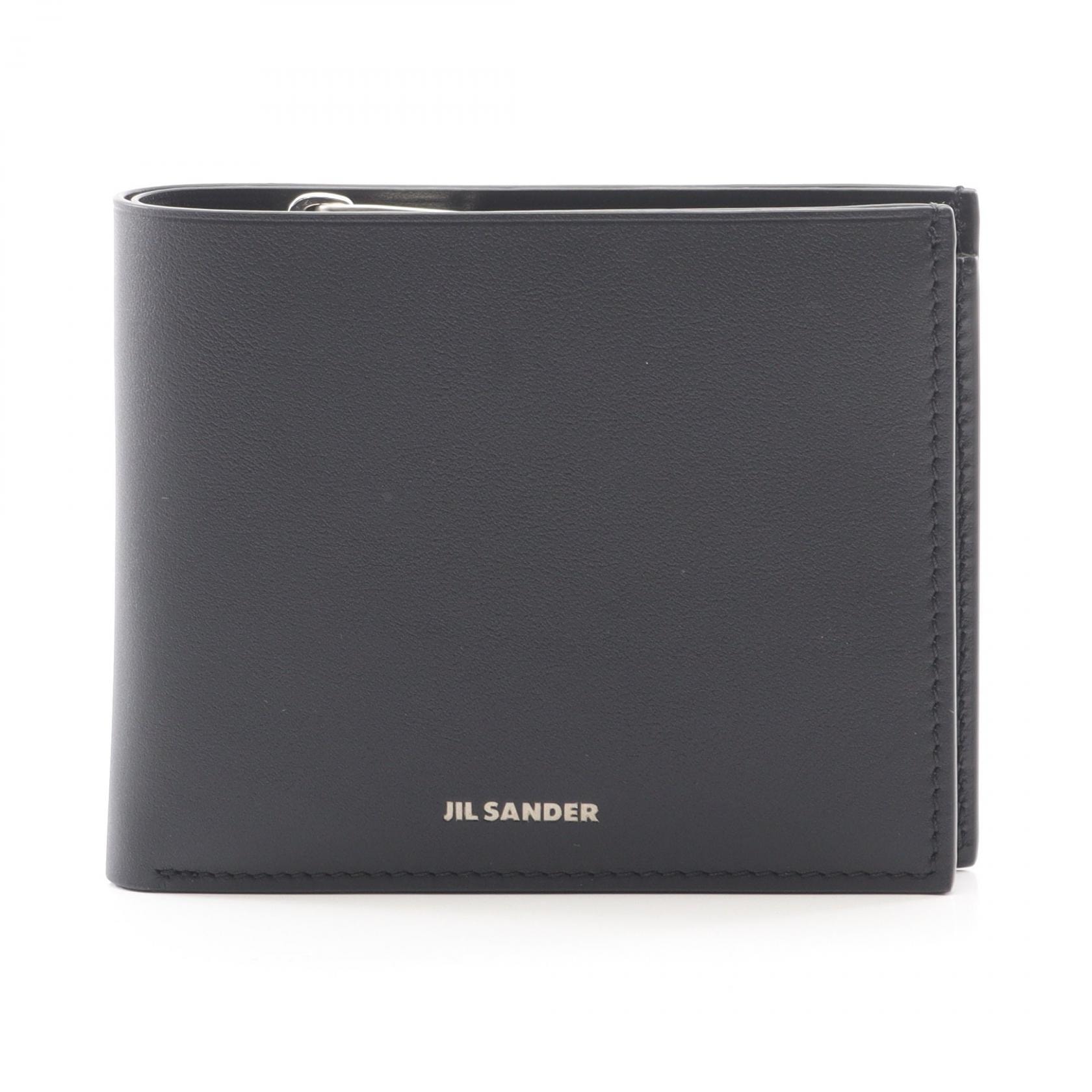 ジルサンダー JIL SANDER ZIP POCKET WALLET 二つ折り財布 財布 レザー メンズ ブラック系 J25UI0002P5995001 【新品】