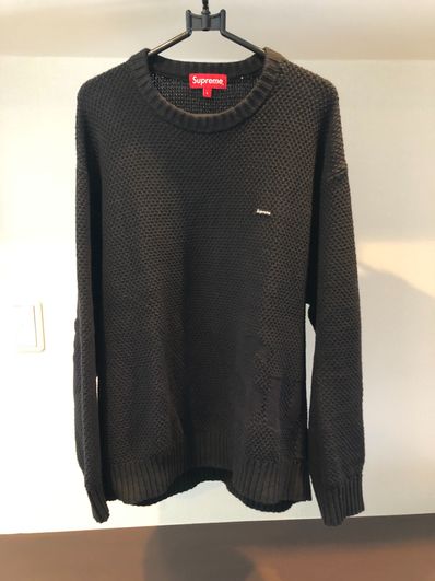 Supreme Textured Small Box Sweater "Black"