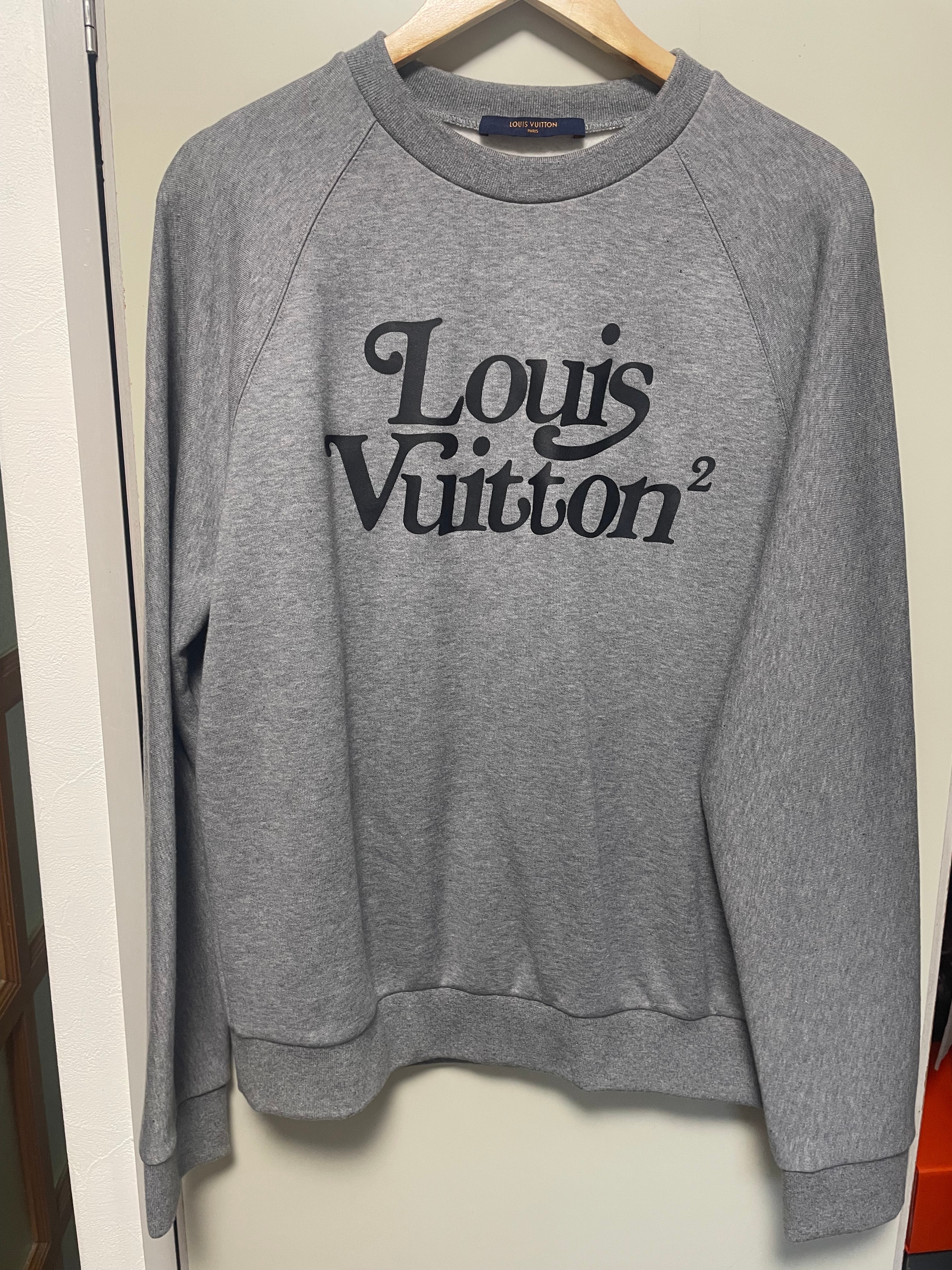 目立った傷や汚れなし】2020AW スクエアードLVクルーネックスウェット