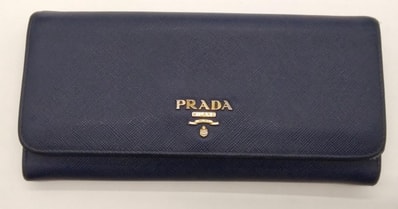 PRADA Saffiano Metal Nero Wallet "Black"