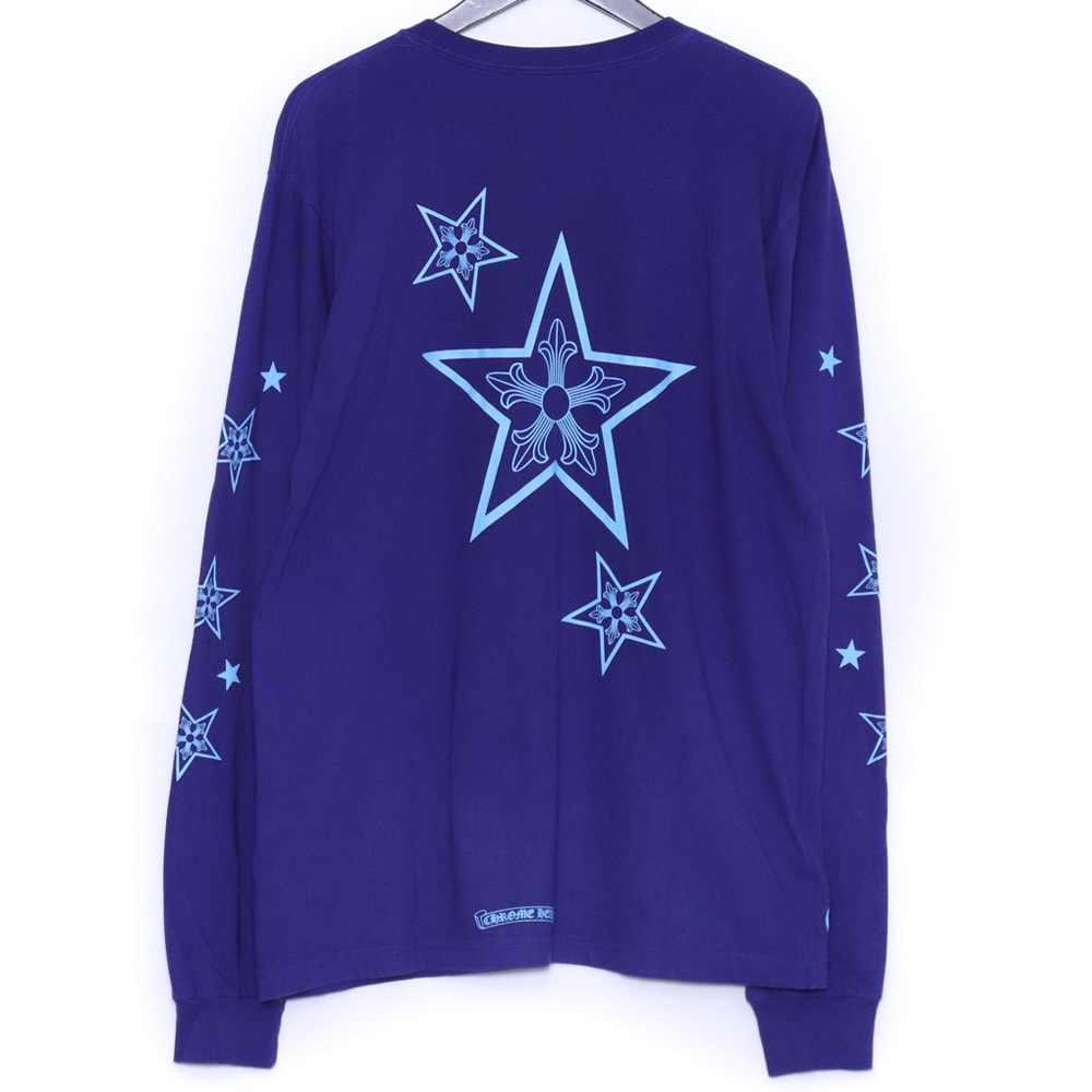 Chrome Hearts Back Star Print L/S T-Shirt "Blue"