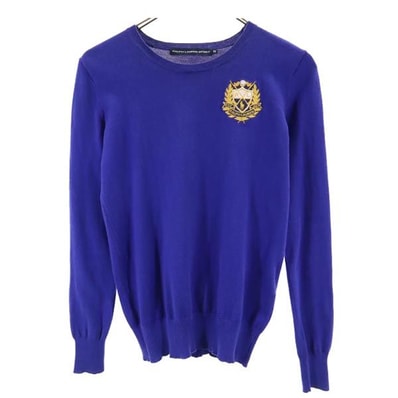 RALPH LAUREN SPORT ラルフローレンスポーツ 長袖 コットンニット セーター XS ネイビー系