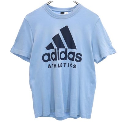 adidas アディダス 半袖 Tシャツ S ブルー系