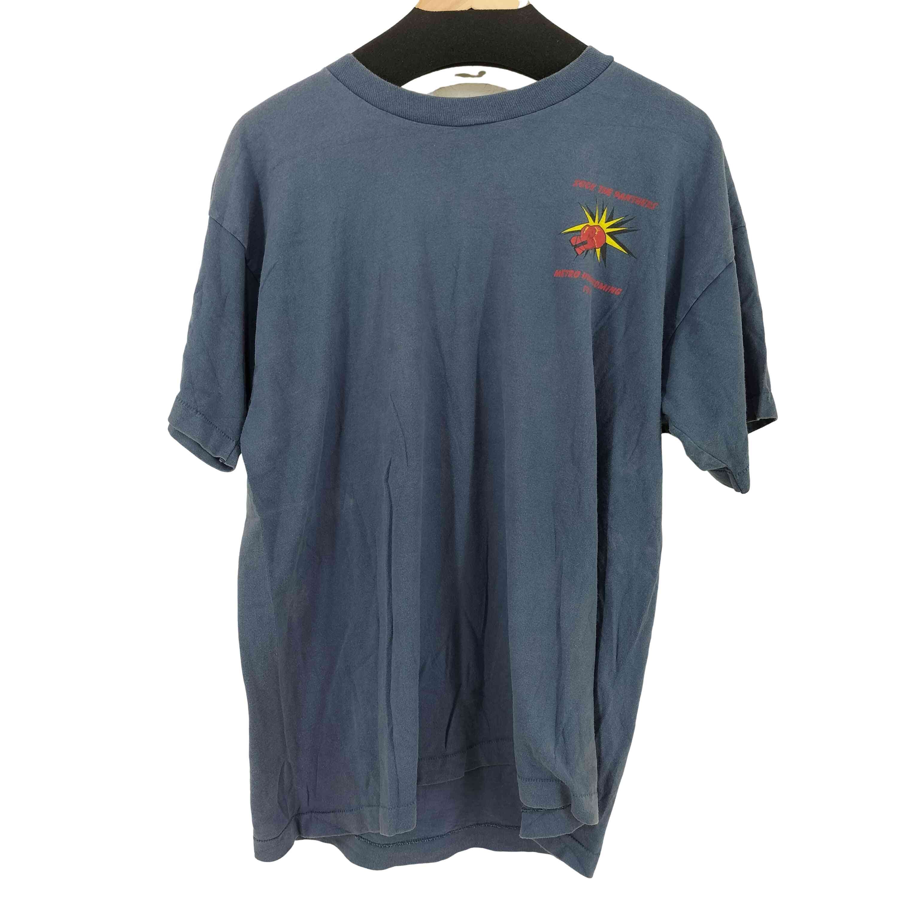 90S USA製 S/S プリント半袖シャツ【1137696686061】