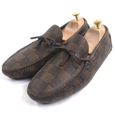 極美品 ルイヴィトン デッキシューズ LVドライバー 6.5 1ADGBG