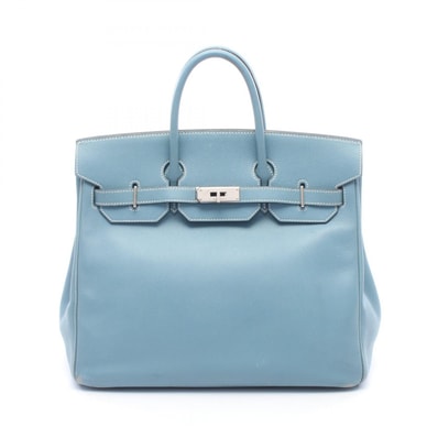 エルメス HERMES オータクロア32 ブルージーン ハンドバッグ バッグ ヴォーエプソン ヴォーエプソン □J刻印(2006年製造) レディース ブルー系 【中古】