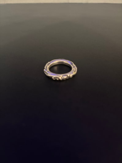 Chrome Hearts Scroll Band Ring "Silver"