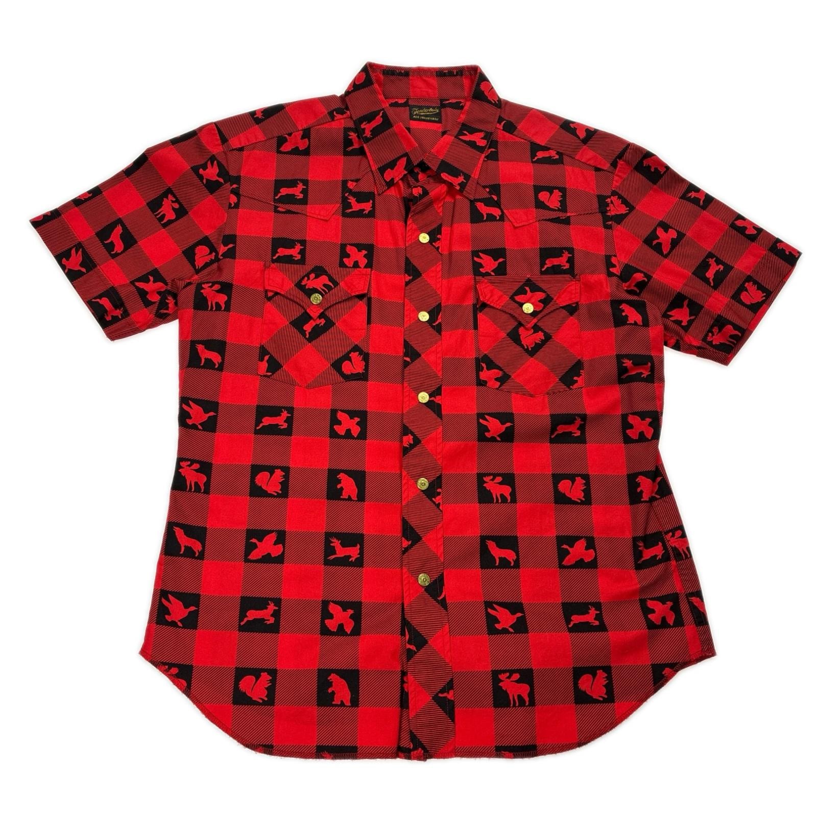 TENDERLOIN テンダーロイン ウィンチェスター 半袖シャツ SIZE XS メンズ レッド