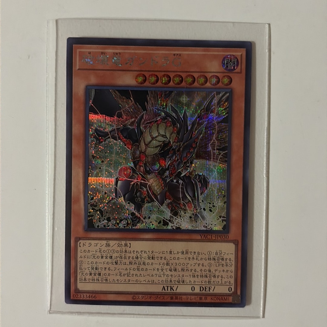破壊竜ガンドラG SR [YAC1-JP030](スペシャルパック「遊☆戯☆王 オリジナル アートワーク コレクション」)