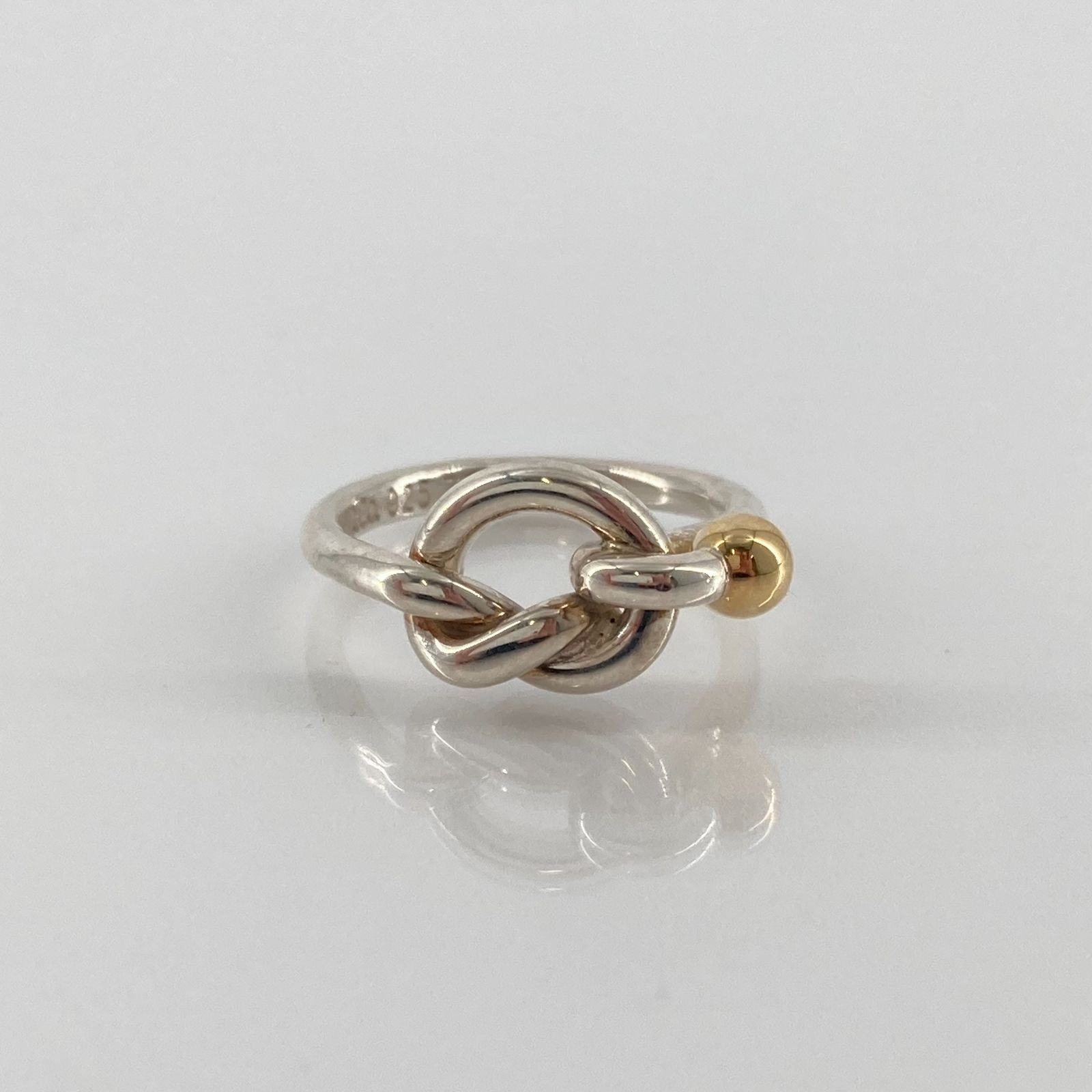 TIFFANY&CO(ティファニー) ラブノット リング Ag925/750 2.9g シルバー