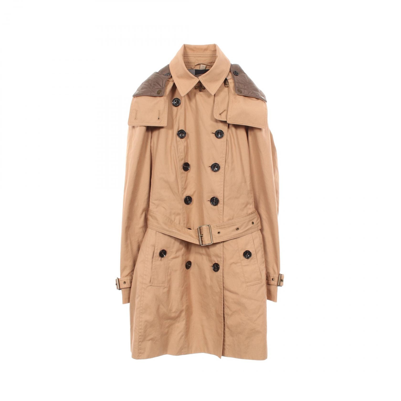 バーバリー BURBERRY トレンチコート 衣料品 アウター コットン レディース ベージュ系 【中古】