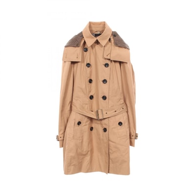 バーバリー BURBERRY トレンチコート 衣料品 アウター コットン レディース ベージュ系 【中古】