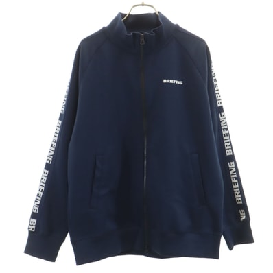 美品 BRIEFING ブリーフィング ゴルフ ダンボールニット ジップジャケット M ネイビー