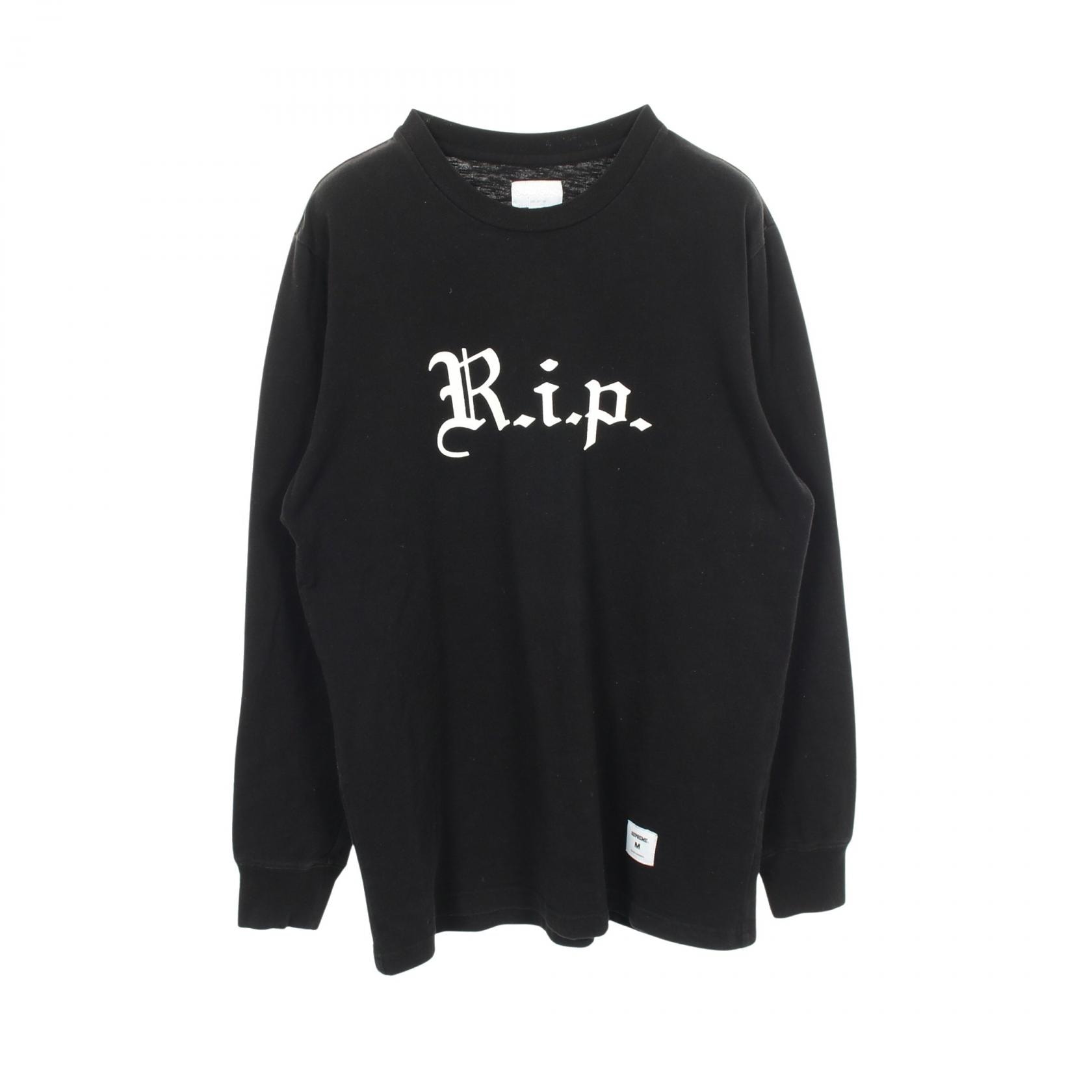 シュプリーム Supreme R.i.p L/S Tee 長袖Tシャツ 衣料品 トップス コットン メンズ ブラック系 【中古】