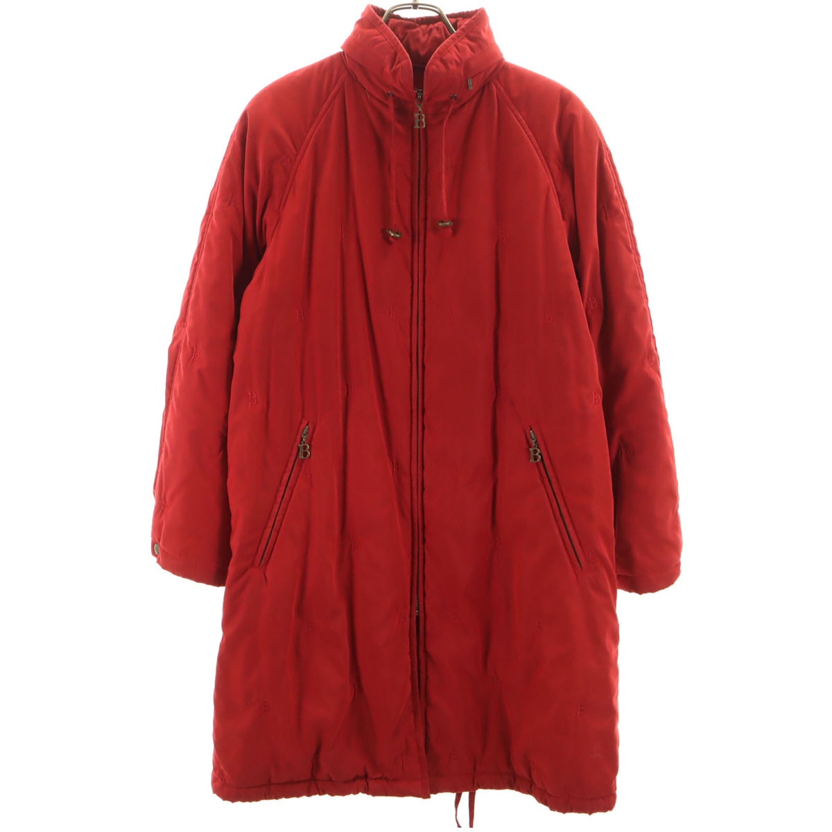 Burberrys バーバリーズ 90s オールド B刺繍 中綿コート 7AR レッド 三陽商会