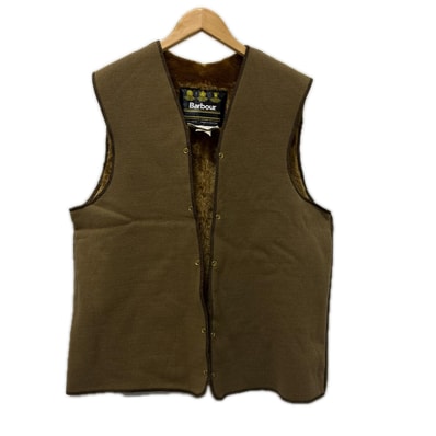 Barbour バブアー ベスト ライナーベスト SIZE 42(XL) 97年製 ブラウン 古着