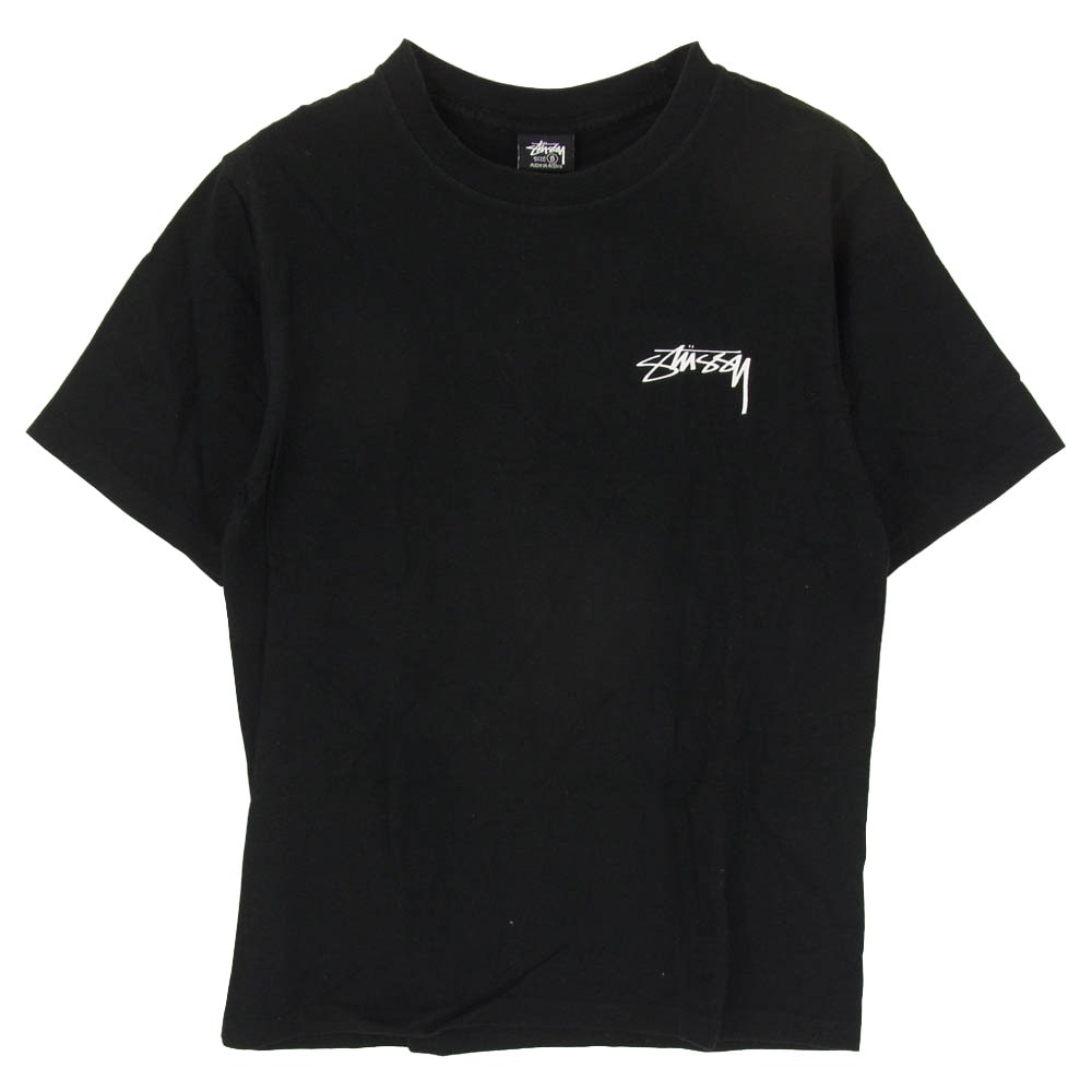 STUSSY ステューシー Tシャツ MODERN AGE TEE バックプリント Tシャツ 半袖 カットソー ブラック系 S【中古】