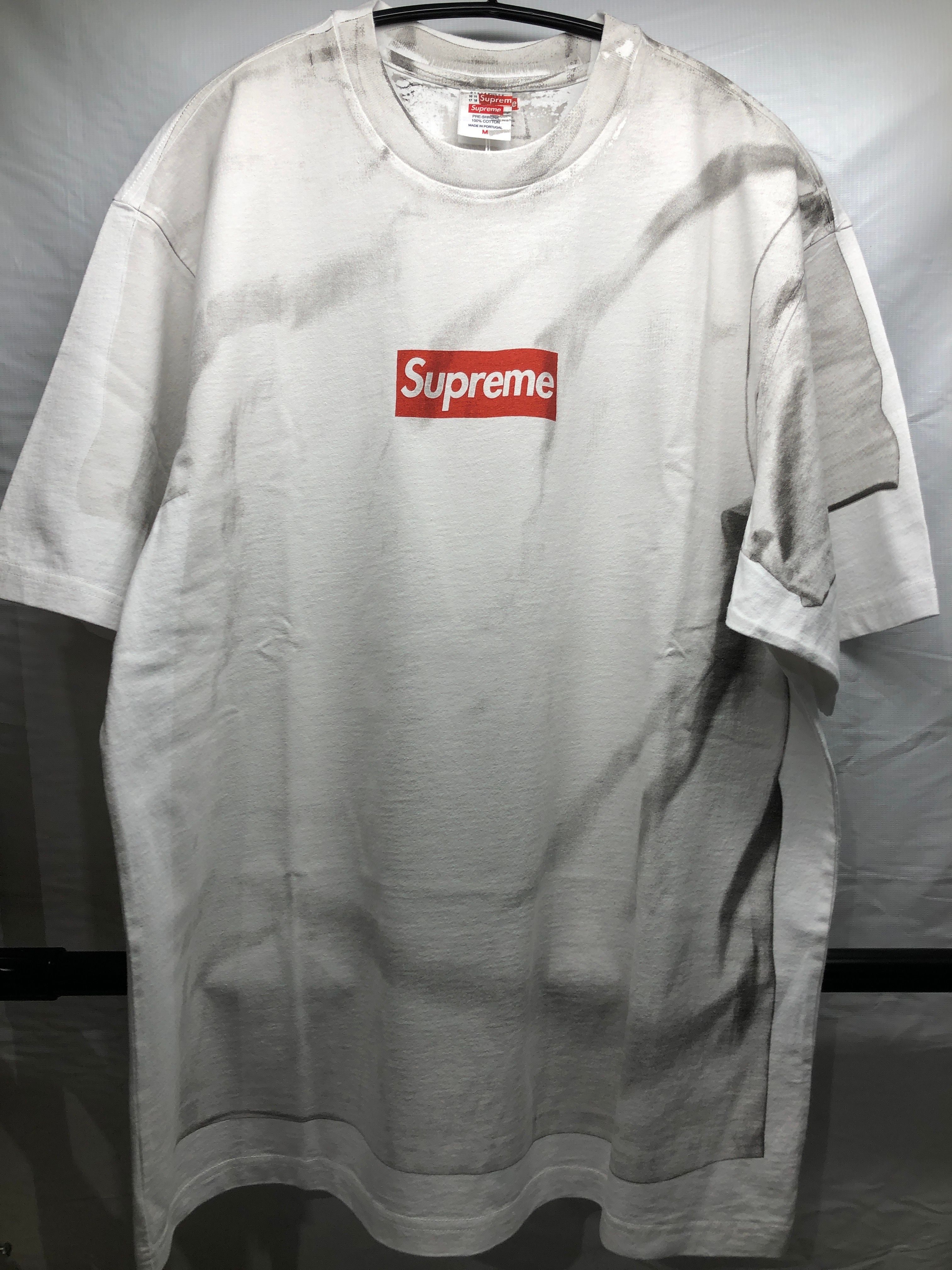 Supreme x MM6 Maison Margiela Box Logo Tee "White"