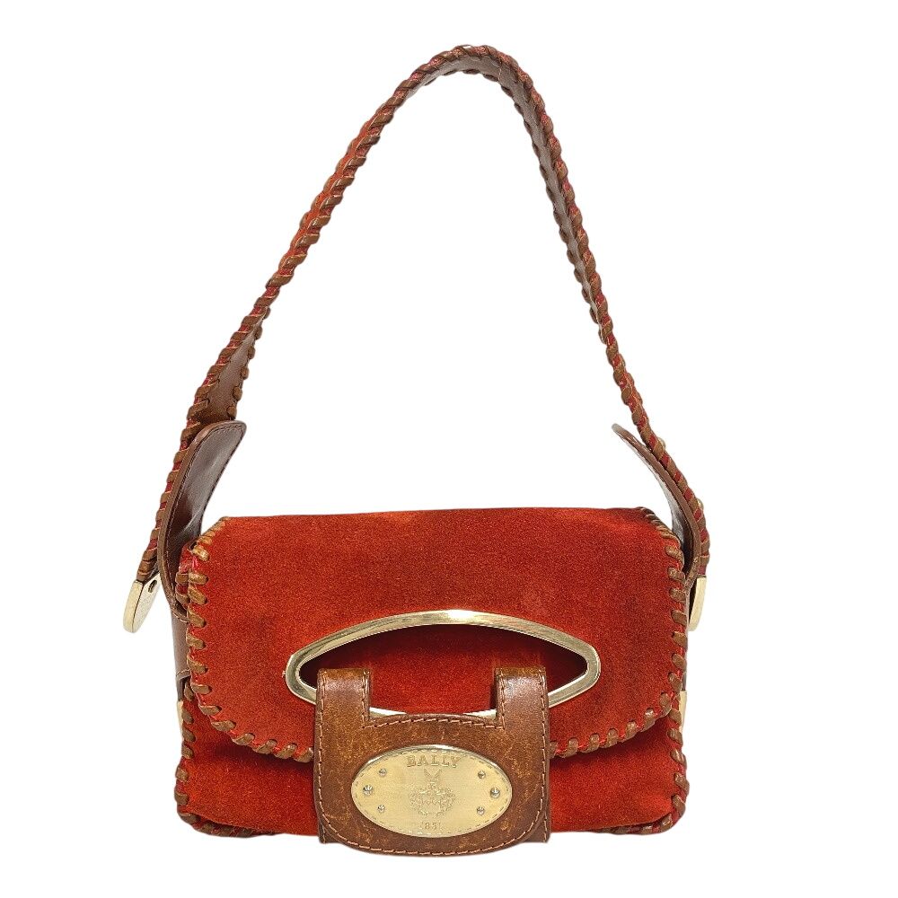 バリー BALLY ハンドバッグ ワンショルダー、ハンド レッド