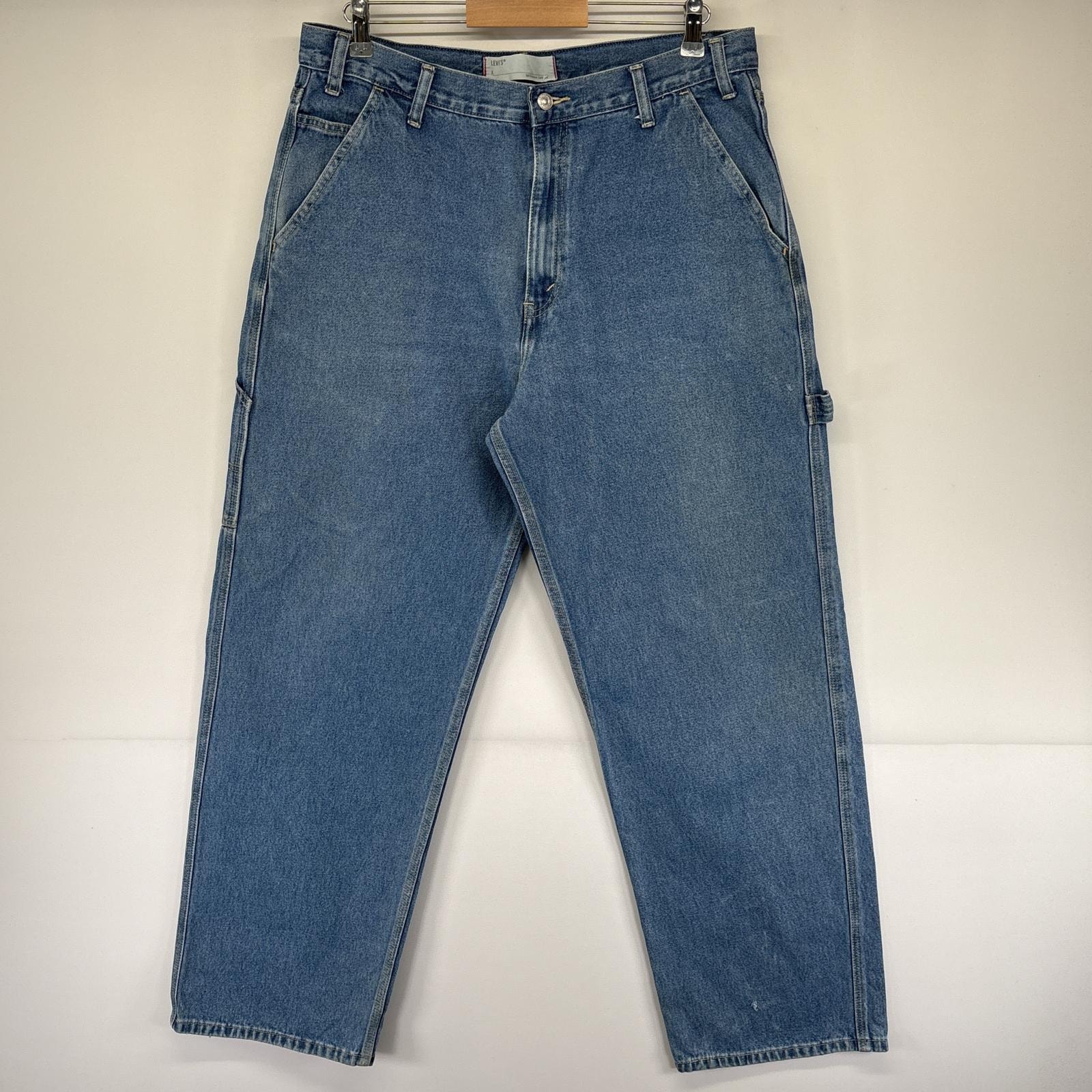 古着 リーバイス Levi's デニムパンツ ペインターパンツ ワーク テーパード ジーンズ ジーパン w36 L34 ブルー メンズ