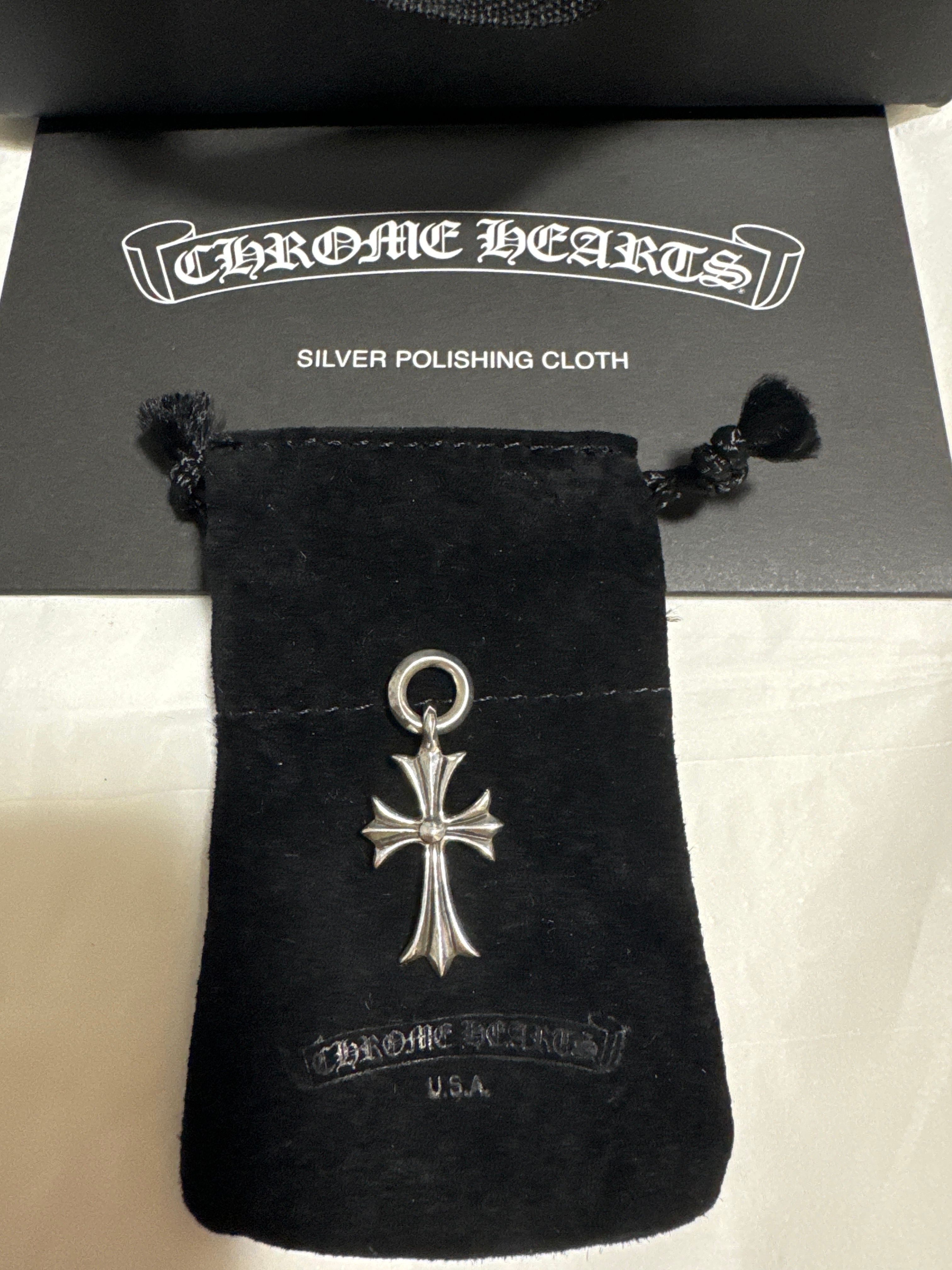 Chrome Hearts Tiny CH Cross Charm "Silver"