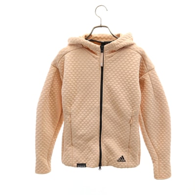 美品 adidas アディダス フードジャケット XS ベージュ系