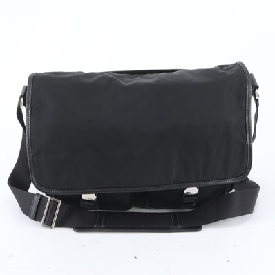 ■美品 プラダ テスート ナイロンショルダーバッグ レザー×ナイロン