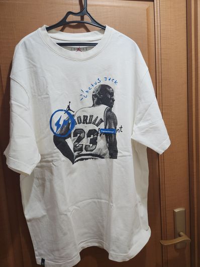 Air Jordan Travis Scott Fragment Tee "White"