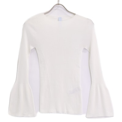 シーエフシーエル CF010KN153JP00 ホワイト キュプラ混 SOFT PORTRAIT LONG BELL SLEEVE TOP 1