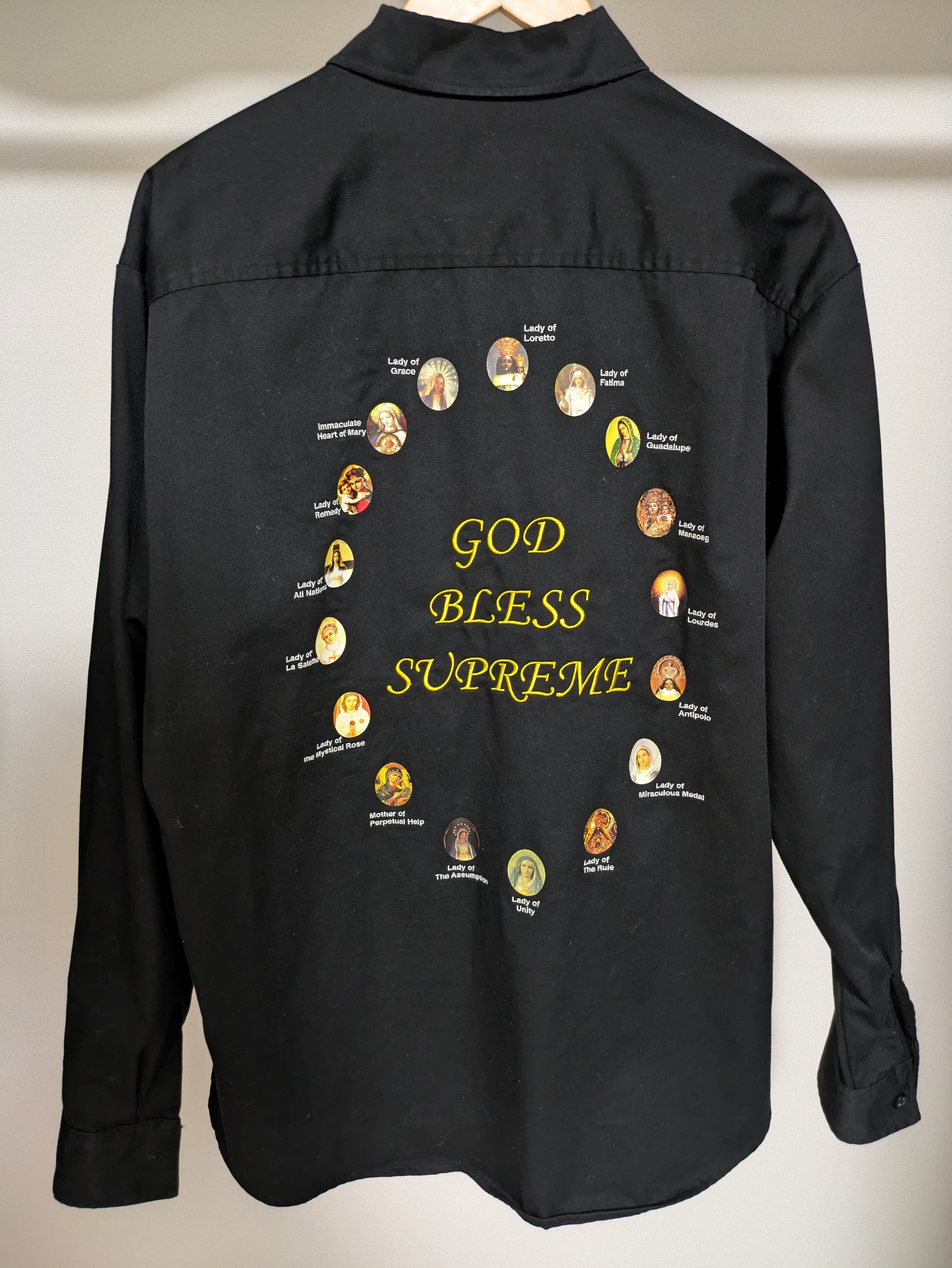 Supreme Our Lady Work Shirt "Black"