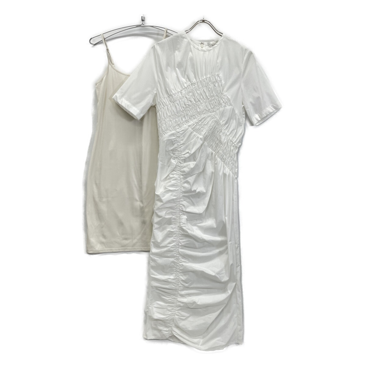 クラネ 25SS 18112-5182 ホワイト RANDOM SHIRRING ONEPIECE 1