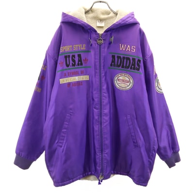 adidas アディダス 80s ヴィンテージ ジャケット O パープル 裏ボア