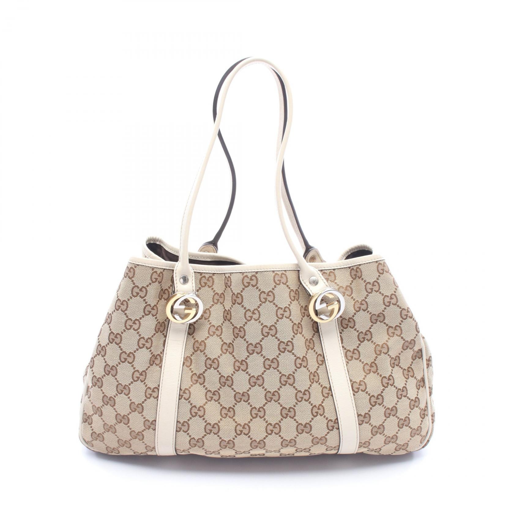 C (やや傷や汚れあり)】グッチ GUCCI GGツインズ GGキャンバス トート
