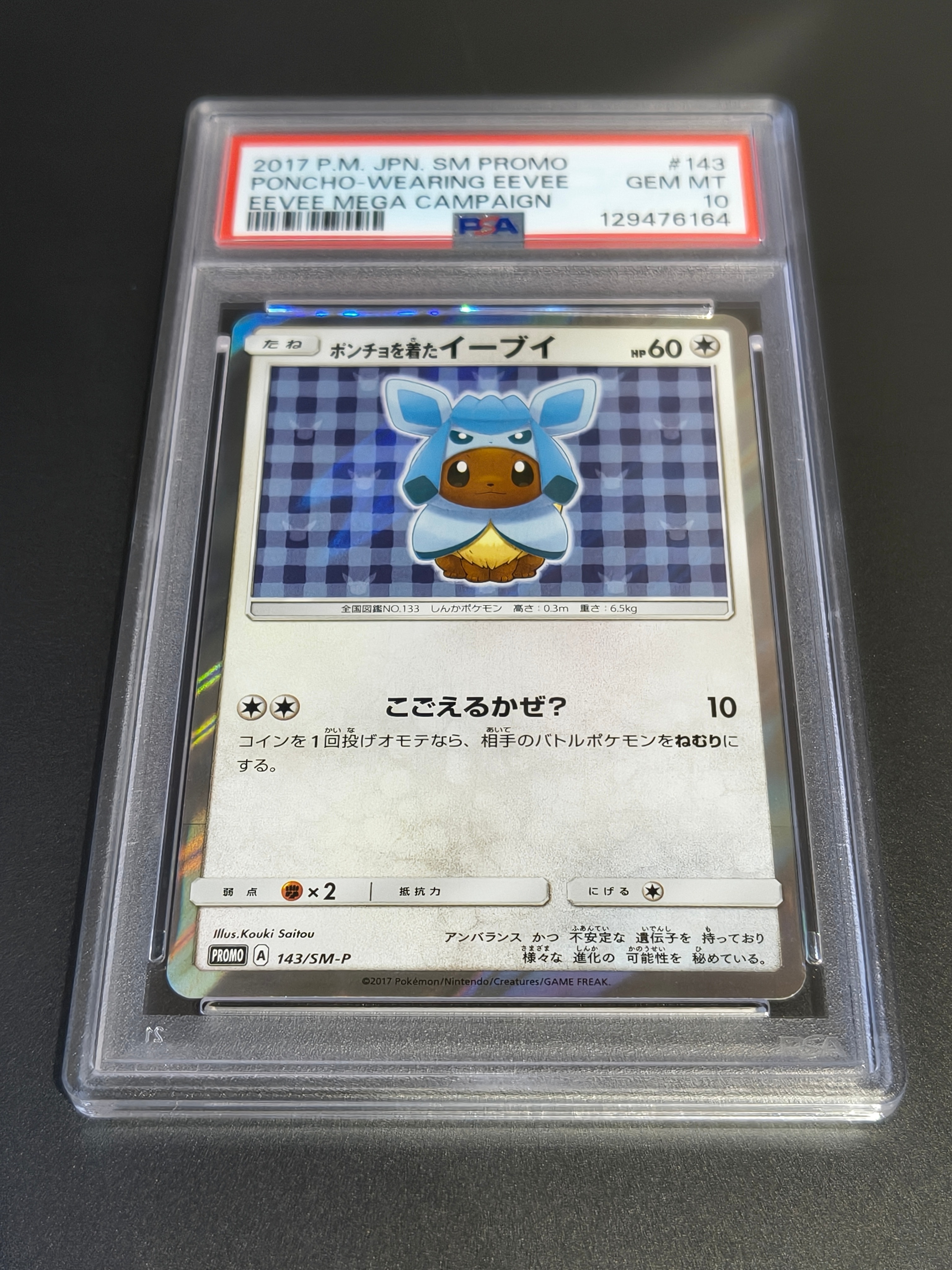 ポンチョを着たイーブイ: プロモ[SM-P 143](プロモーションカード「SM