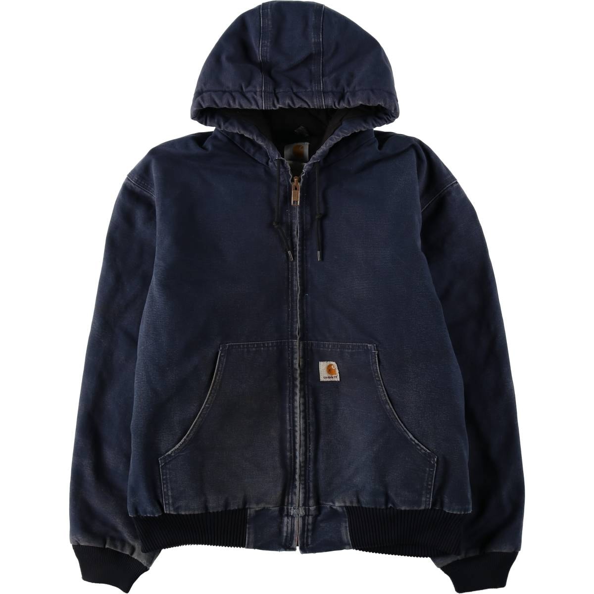 古着 カーハート Carhartt アクティブジャケット 中綿入り ダックフルジップパーカー USA製 メンズL相当/eaa636534