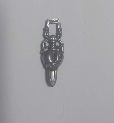 Chrome Hearts Dagger Heart Pendant "Silver"