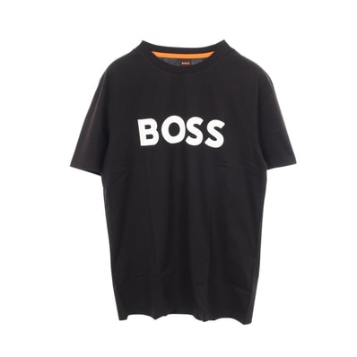 ボス BOSS ロゴ 半袖Tシャツ 衣料品 トップス コットン メンズ ブラック系 50481923001L 【新品】