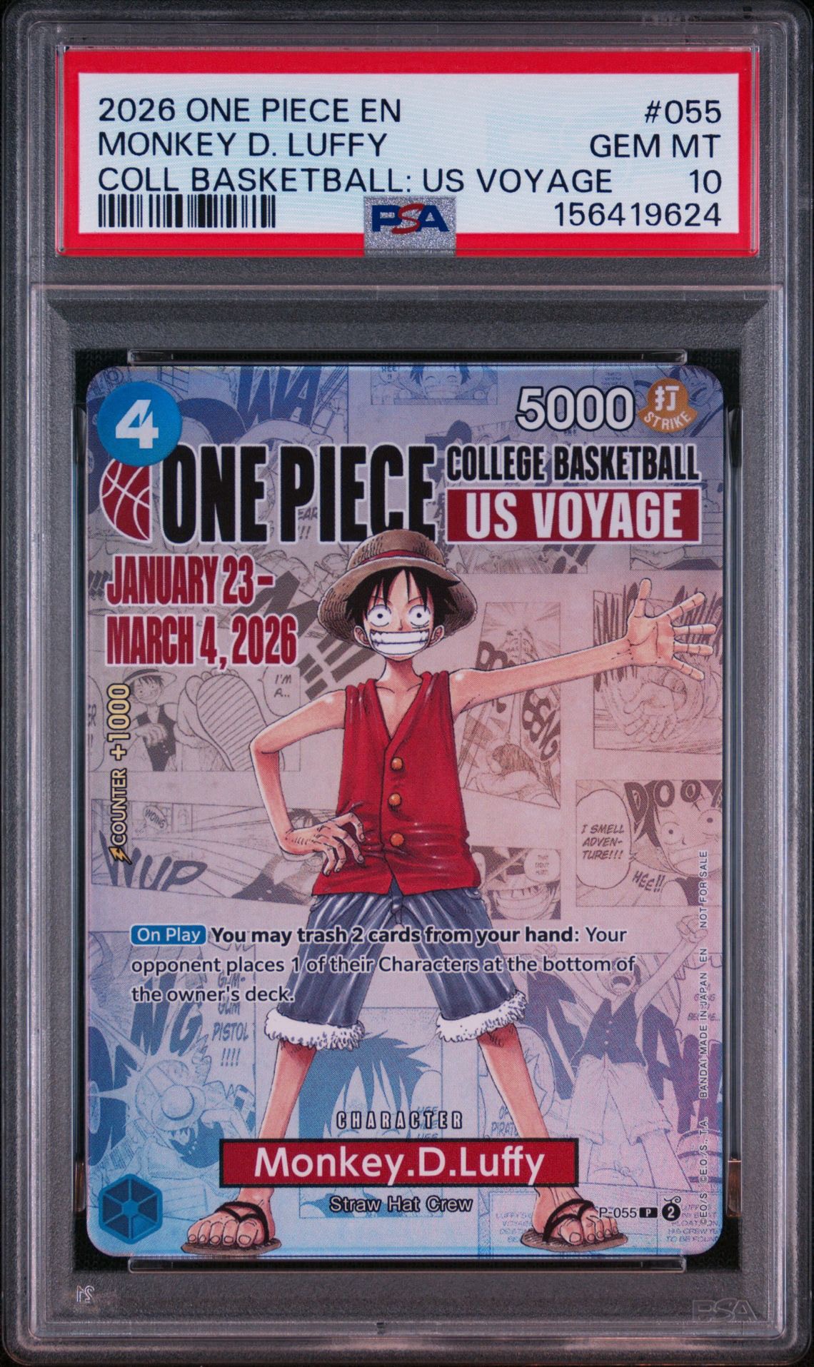 PSA10】モンキー・D・ルフィ(ギア5) P [P-041] (プロモーションカード