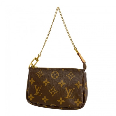 【6dd5322】ルイヴィトン ポーチ モノグラム ミニポシェットアクセソワール M58009 ブラウン【中古】レディース