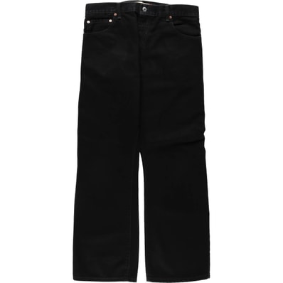 古着 リーバイス Levi's 517 BOOT CUT ブラックデニム ブーツカットデニムパンツ メンズw34相当/rab182014
