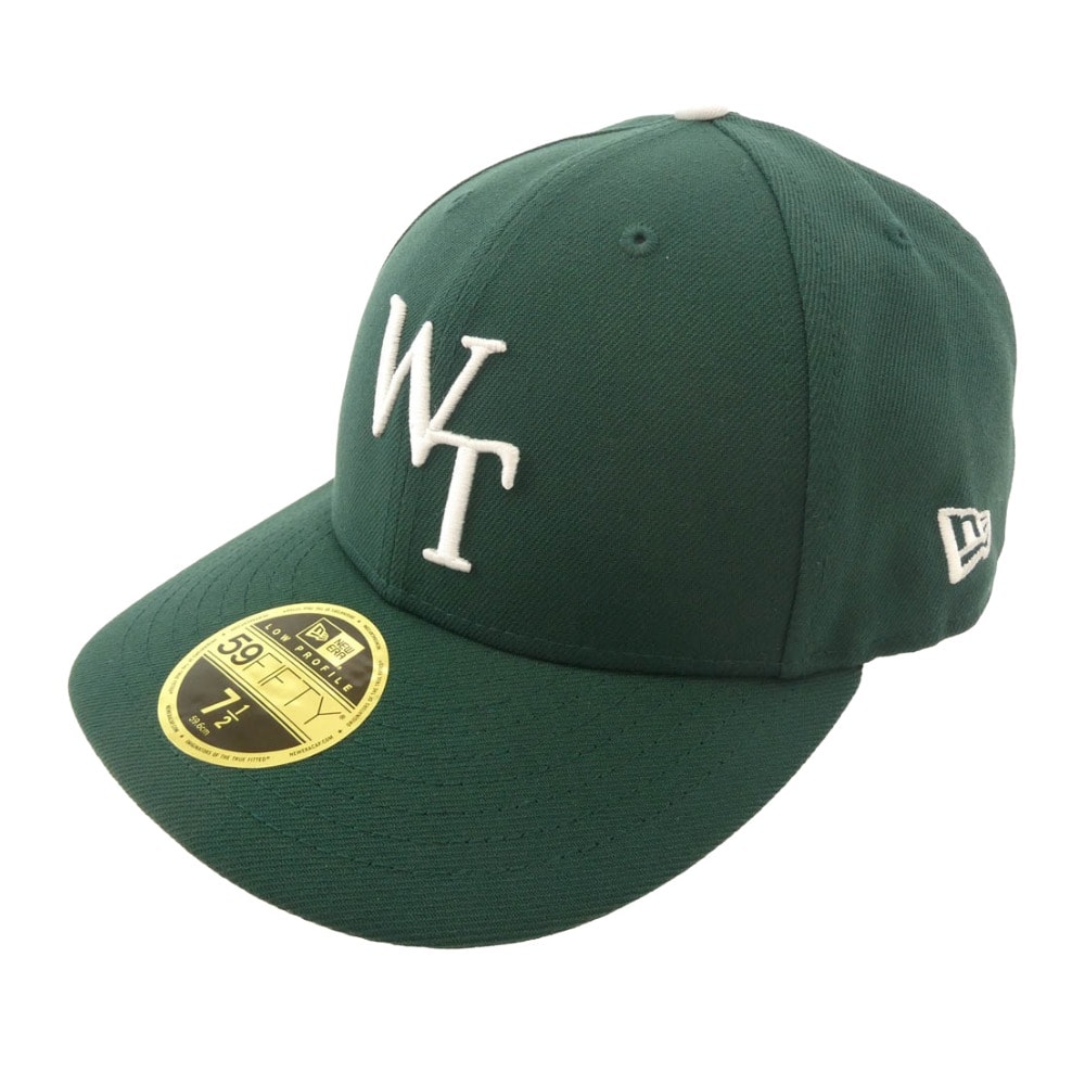 WTAPS ダブルタップス キャップ 24SS 241NENED-HT01 59FIFTY LOW PROFILE CAP POLY TWILL NEWERA ニューエラ ロゴ刺繍 キャップ グリーン グリーン系 7 1/2 【新古品】【未使用】【中古】
