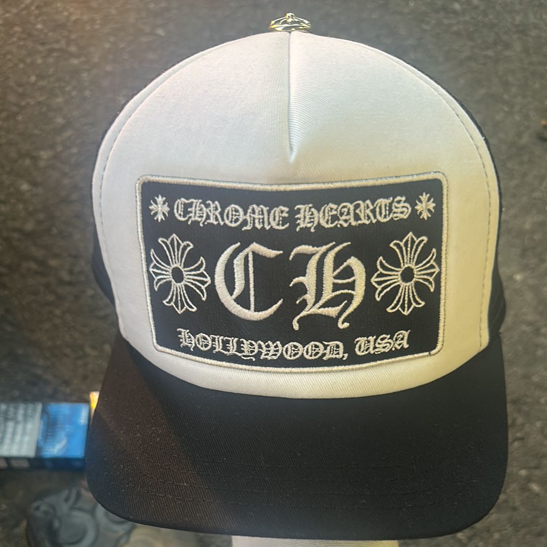 Chrome Hearts Trucker Cap CH "Black/White"